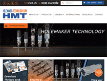 Tablet Screenshot of holemaker-technology.com